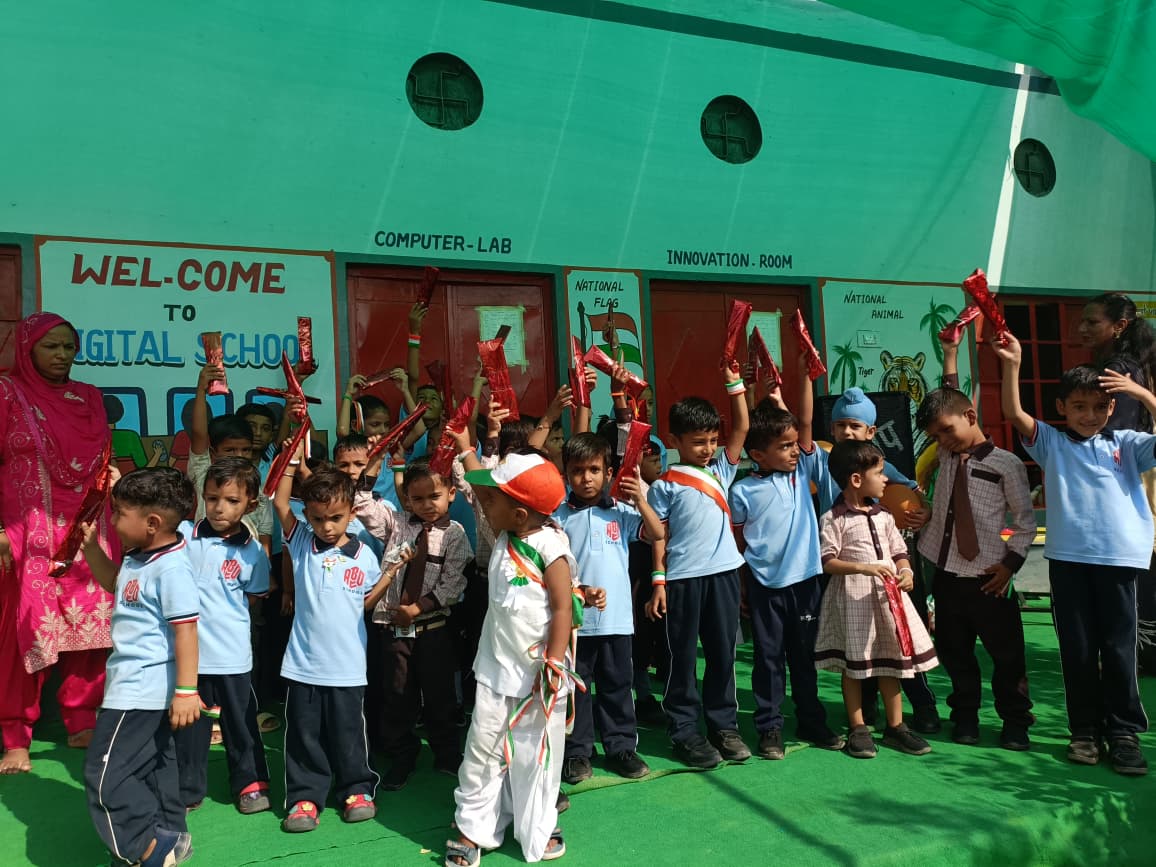 Students participating in activity session at A.B.C.D. Tholia Public School on 15 augest 2026